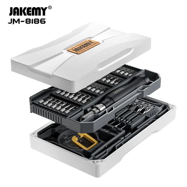JAKEMY JM-8186 83 w 1 zestaw wkrętaków precyzyjnych wielofunkcyjne bity magnetyczne śrubokręt do smartfonów narzędzia do naprawy komputera