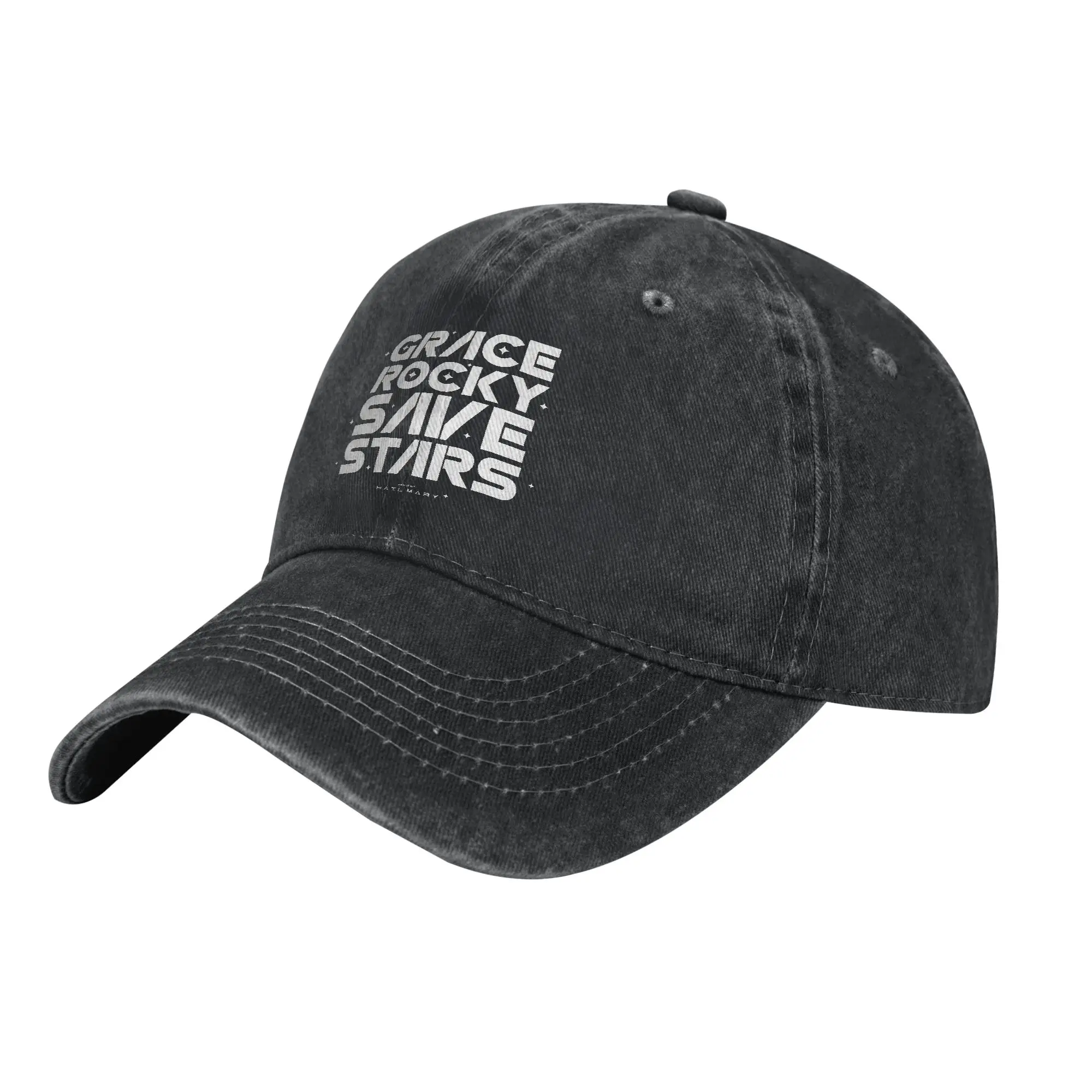 Project Hail Mary Grace Rockys Save Stars Men Women Baseball Caps  Distressed Denim Washed Caps Hat Retro Outdoor Snapback Cap