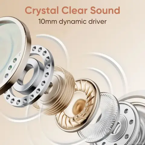 Xiaomi Trådlösa Bluetooth-hörlurar In-Ear 25 timmars speltid TWS med USB-C laddningsfodral Inbyggd brusreducerande mikrofon 10 best sales Xiaomi-kolv - №5