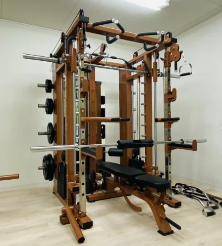 Equipo de gimnasio en casa comercial, equipo de Fitness, máquina Smith Multifunktional Multi Smith con Lat Pulldown