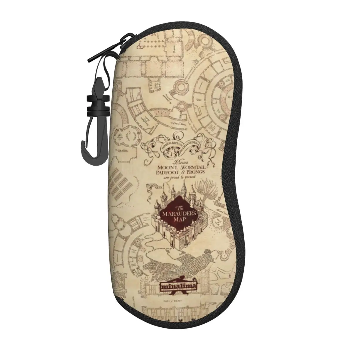 

Magic Marauders Map Shell Eyeglasses Protector Cases Fashion Sunglass Case Glasses Bag