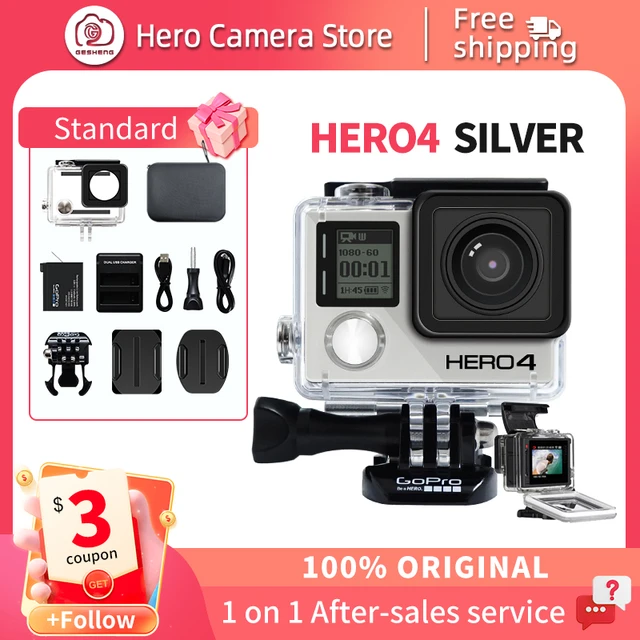 Camera Waterproof Gopro Hero 4 | Gopro Hero 4 Original Cameras - Hero 4 4k  Ultra Hd - Aliexpress