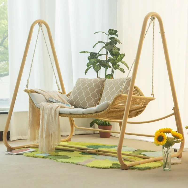 

Outdoor swing courtyard outdoor rocking chair swinging double hammock garden sofa small courtyard hanging chair waterproof