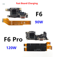 For Xiaomi Poco F6 / F6 Pro USB Fast Charging Port Dock Board SIM Reader Card Slot Main Motherboard Flex Cable Repair Parts