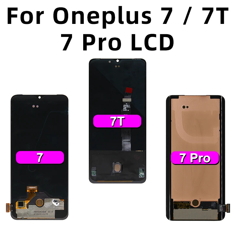 choice Amoled For OnePlus LCD Display OnePlus 5T 6 6T 7T 7Pro For OnePlus 8T 9R GM1901 HD1901 Touch Screen Digitizer Replace