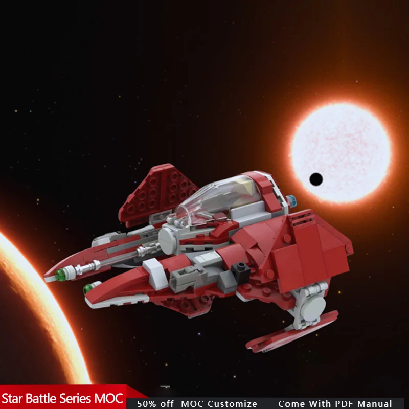 346 PCS Star Fighting ETA-2 Actis Interceptor - 75362 Alternative MOC Customize Modular Building Block DIY Toy Christmas Gift