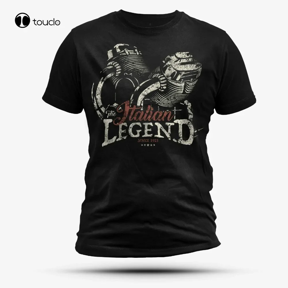 Guzzi T-Shirt Italian Moto Legend Motorcycles Cafe Racer Motorrad T Shirt Summer Fashion Cross Male O-Neck Men'S T Shirts Cotton