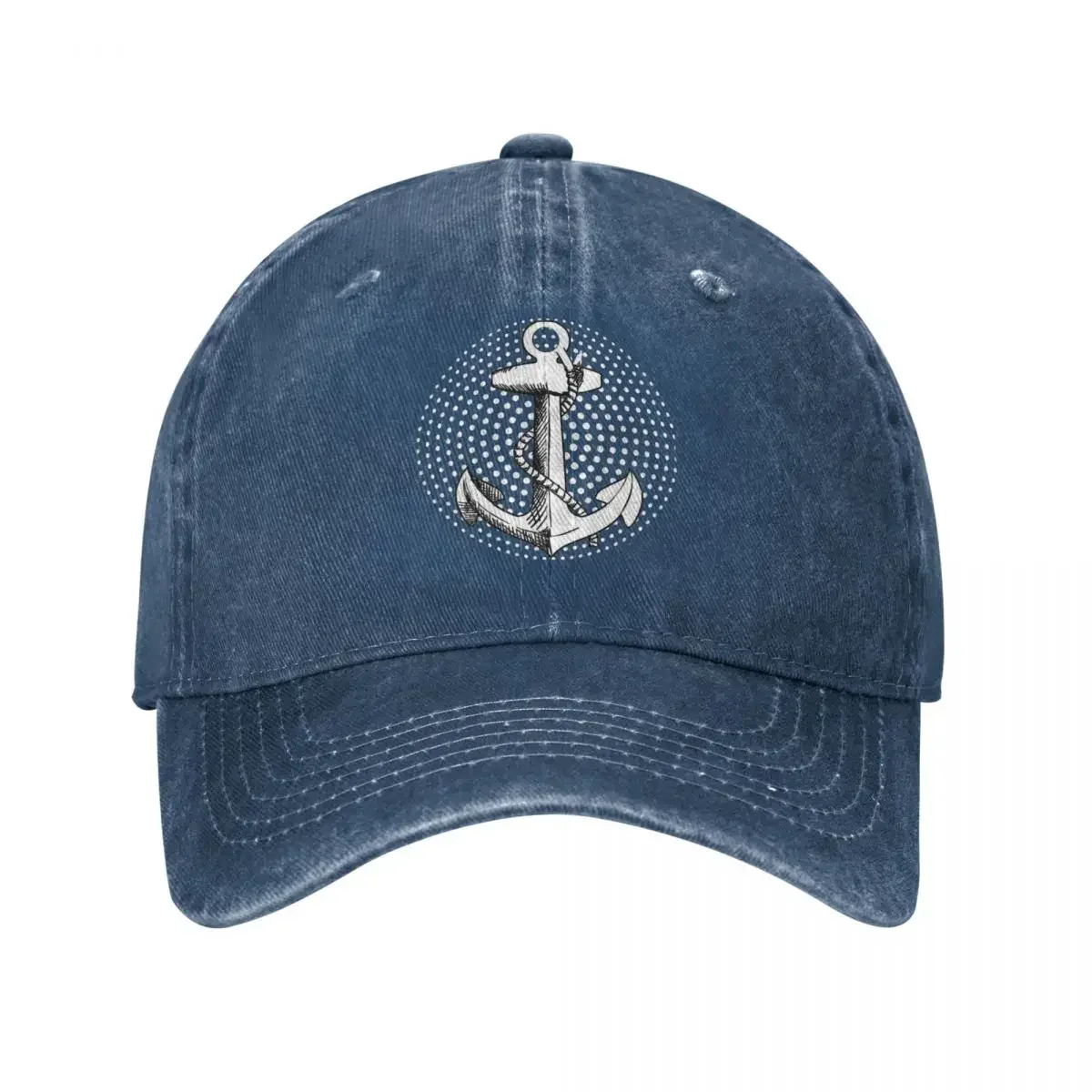 

Anchor Unisex Style Baseball Cap Nautical Captain Distressed Denim Caps Hat Fashion Outdoor Summer Adjustable Fit Snapback Hat