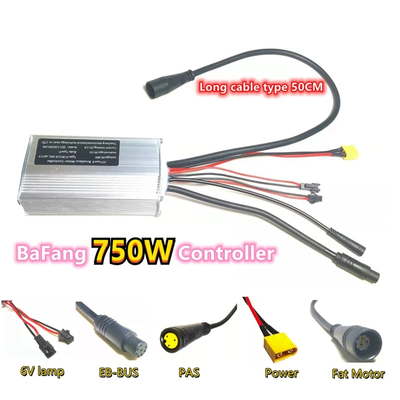 For BAFANG G060 Mid Motor 48V 750W Controller Hub Motor Controller Super 73 Controller Protocol Motor Cable 50CM