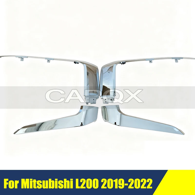 

Накладка на передний бампер для Mitsubishi L200 2019-2022, декоративная накладка на передний бампер, хромированная накладка