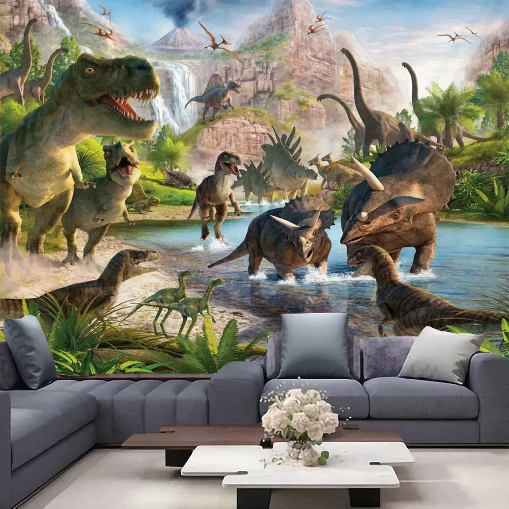 Dinosaur Wall Hanging Tapestry Sheets Home Decorative Tapestry Animal Beach Towel Yoga Mat Blanket Table Cloth