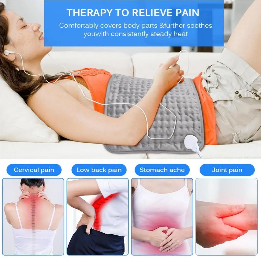 Winter Heating Pads Electric Blanket Leg Belly Warming Mat Warmer Washable Blanket Adjustable 40-60℃ temp Blanket