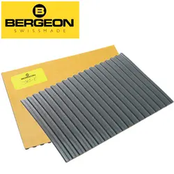 Bergeon 5965-E Grey Ridged Watchmakers Benchmat Grooved Self-Adhesive Work Mat Medium