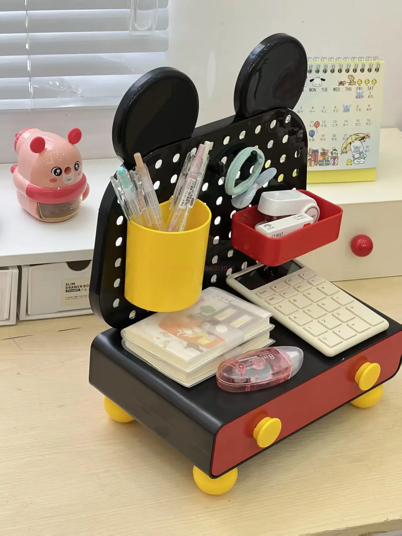 ديزني ميكي سطح المكتب درج نمط صندوق تخزين مدخل مفتاح تخزين غرفة الأطفال الديكور متعدد الطبقات فرز صندوق تخزين #5