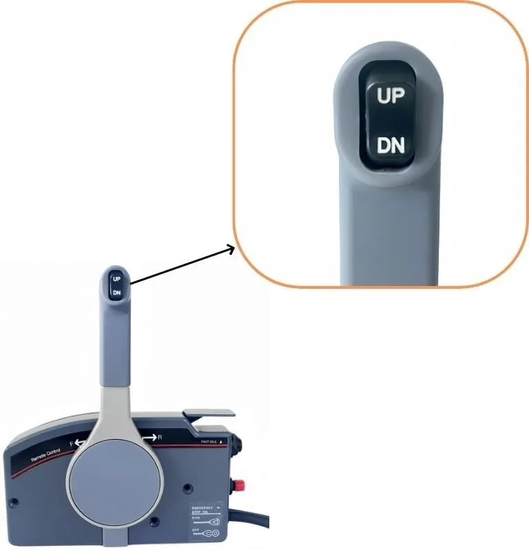 STLF Outboard Remote Control Box, Premium Side Control With Trim and Tilt Switch,16 FT 10 Pin Wiring Harness Suitable For