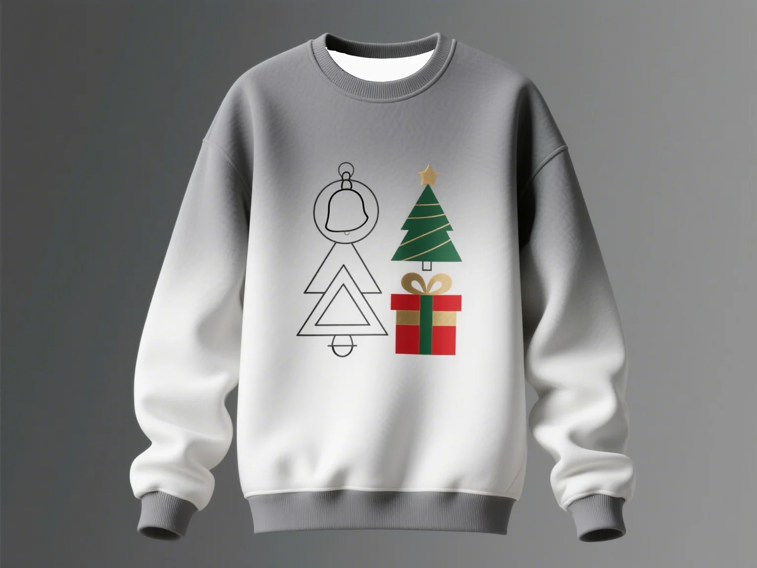 شتاء دافئ عيد الميلاد الجرافيك طباعة البلوز جولة الرقبة للنساء عطلة مريحة لينة عارضة السترة الفنية قمة الموضة