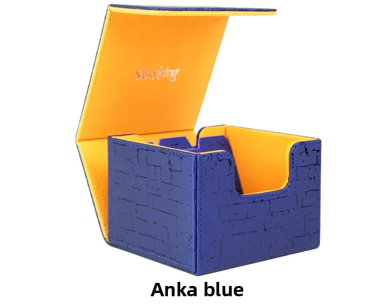 Sanseking Pyramid 130+ PU Leather Deck Box, Durable Card Storage for MTG, Pokemon, Yu-Gi-Oh! & TCG/CCG Tabletop Games