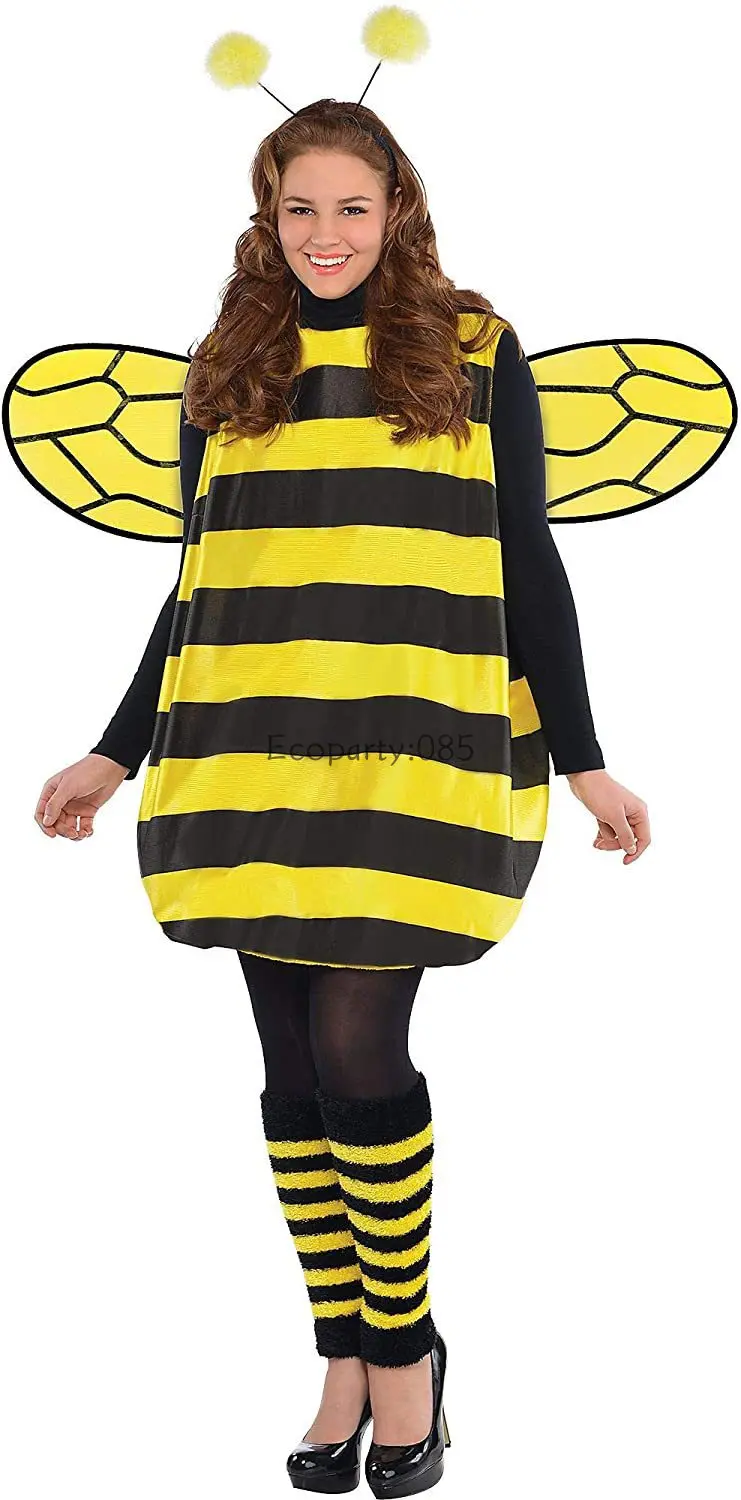 Halloween Bee Ladybug Adult Children Cosplay Costumes Holiday Dresses Cute Parent-child Clothing For Women 2023