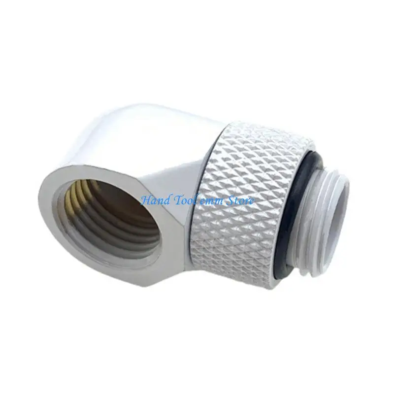 H37F High Pressure Resistant Rotating 90 Degree Water Cooling Elbow Metal Adapters For Enhances Cooling Performances