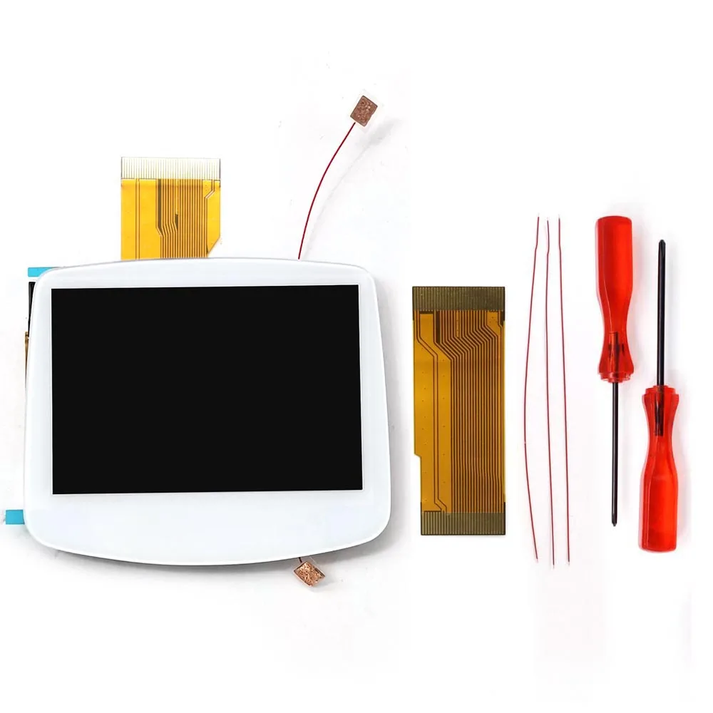 HISPEEDIDO Rechargeable for GBA V5 IPS HD 720x480 Drop-in Screen Kits No welding required Desaturation FRM OSD w/Shell image 3
