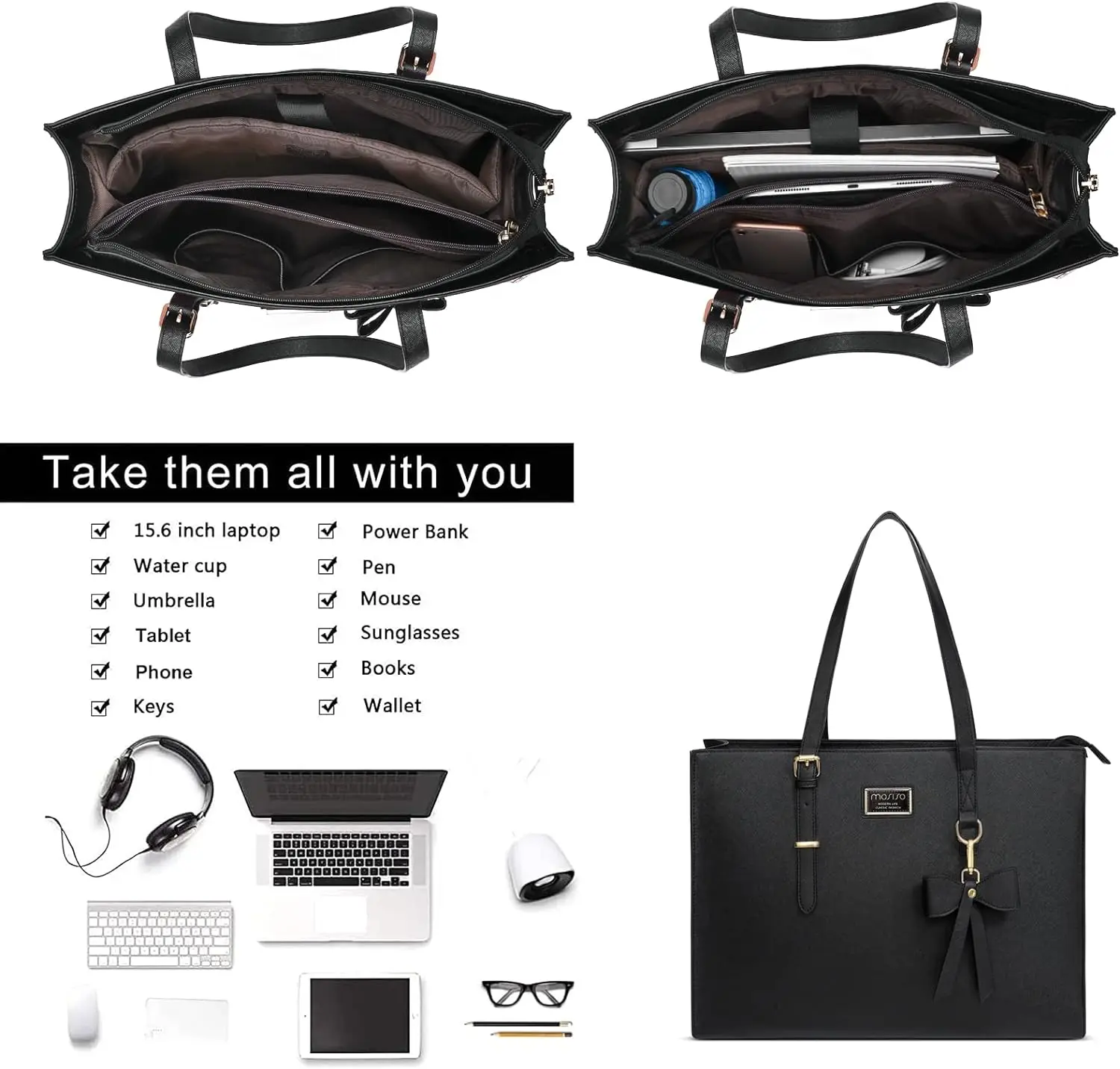 Sacola para laptop para mulheres, couro PU, bolsa de ombro para Macbook Air Pro, impermeável, estojo para notebook, A2941, M3, A2991, 15 in, 16 in