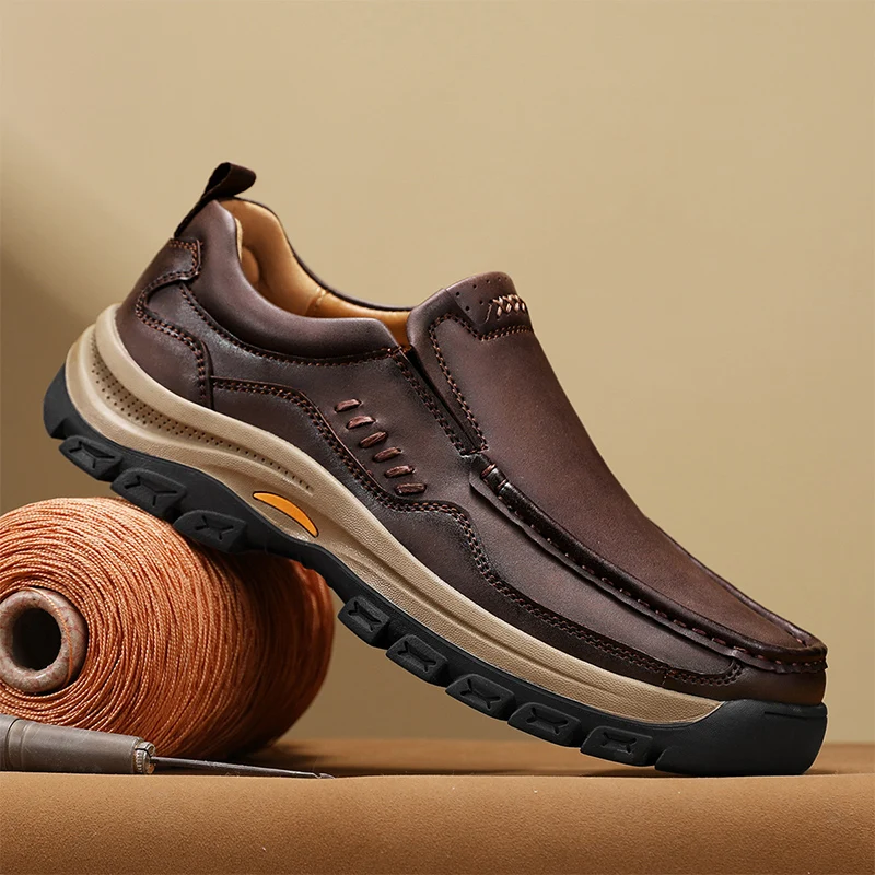

Spring 2025 New Men's Shoes: Versatile Casual Shoes, British Middle-aged Dad Shoes, and Fashionable Business Leather Shoes