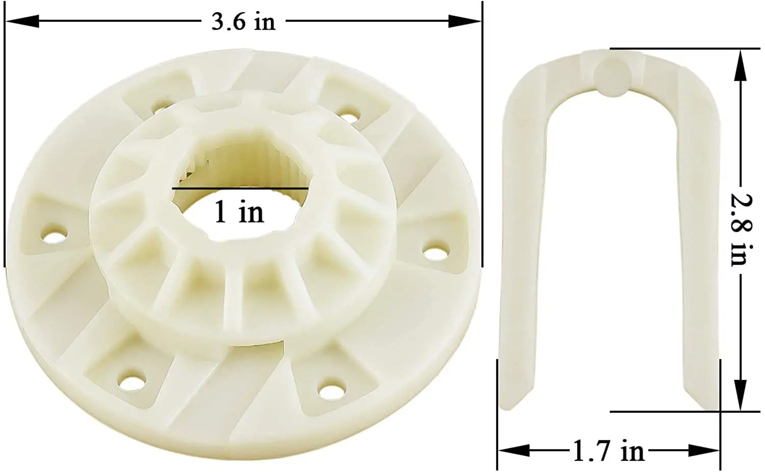 2pcs/kit Washing Machine Drive Hub Replace W10396887 & W10528947 fit for Maytag Whirlpool Kenmore Amana Crosley Inglis Admiral