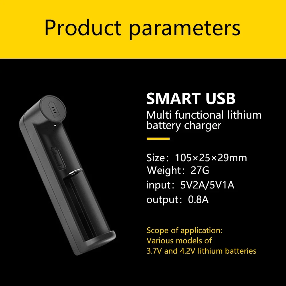 Deligreen شحن مجاني شاحن بطارية ليثيوم وهج مصباح يدوي شاحن ذكي لبطاريات 18650,1450,1044,16340 قابس USB