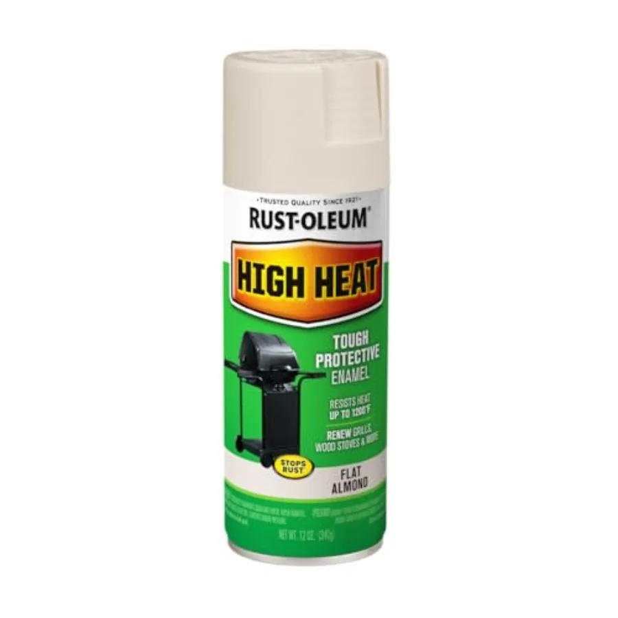 

High Heat Enamel Spray Paint 12 oz Almond for Automotive and Industrial Applications Durable High-Temperature Resistant Finish
