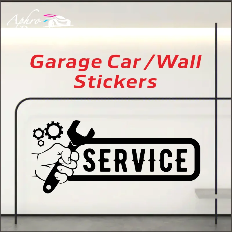 

Removable DIY Vinyl Automotive Shop Decorative Sticker " Service " For Automotive Shop Auto Repair Center Wall Deca