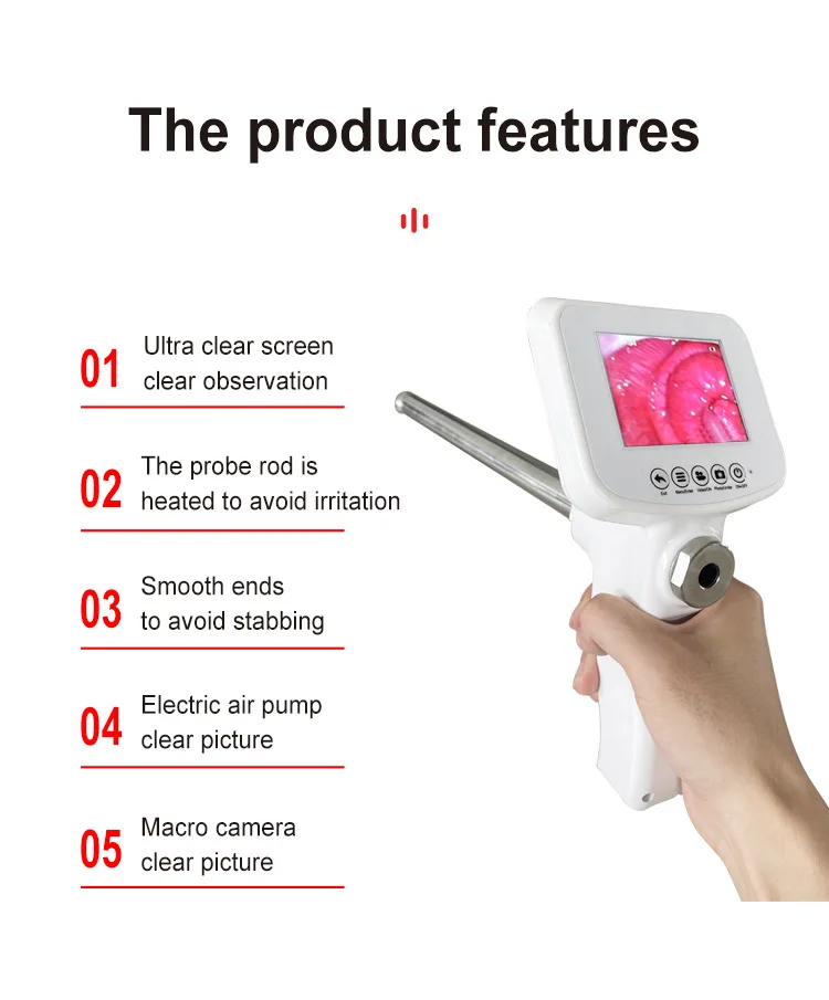 

Veterinary AI Gun with Camera - Cattle/Dog/Sheep/pig Breeding Insemination Device, Endoscope Applicator (35cm Rod)