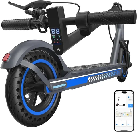 OBX Electric Scooter with Smart App 36V Battery 19Mph 350 Motor 8.5Inch Solid Tire Foldable Escooter