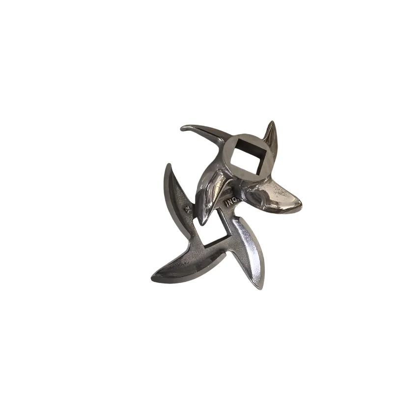 2PCS/lot Meat Grinder Parts blades #12 61mm 12mm square hole stainless steel cross round blade SS420