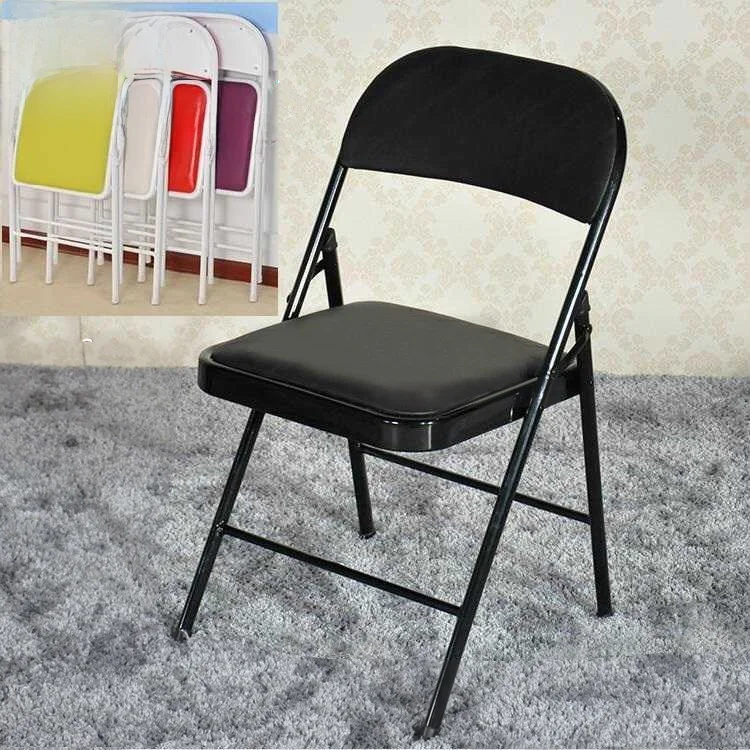 Silla plegable, silla de apilamiento portátil, uso doméstico, silla japonesa Sle suave y acolchada, Barest Soft