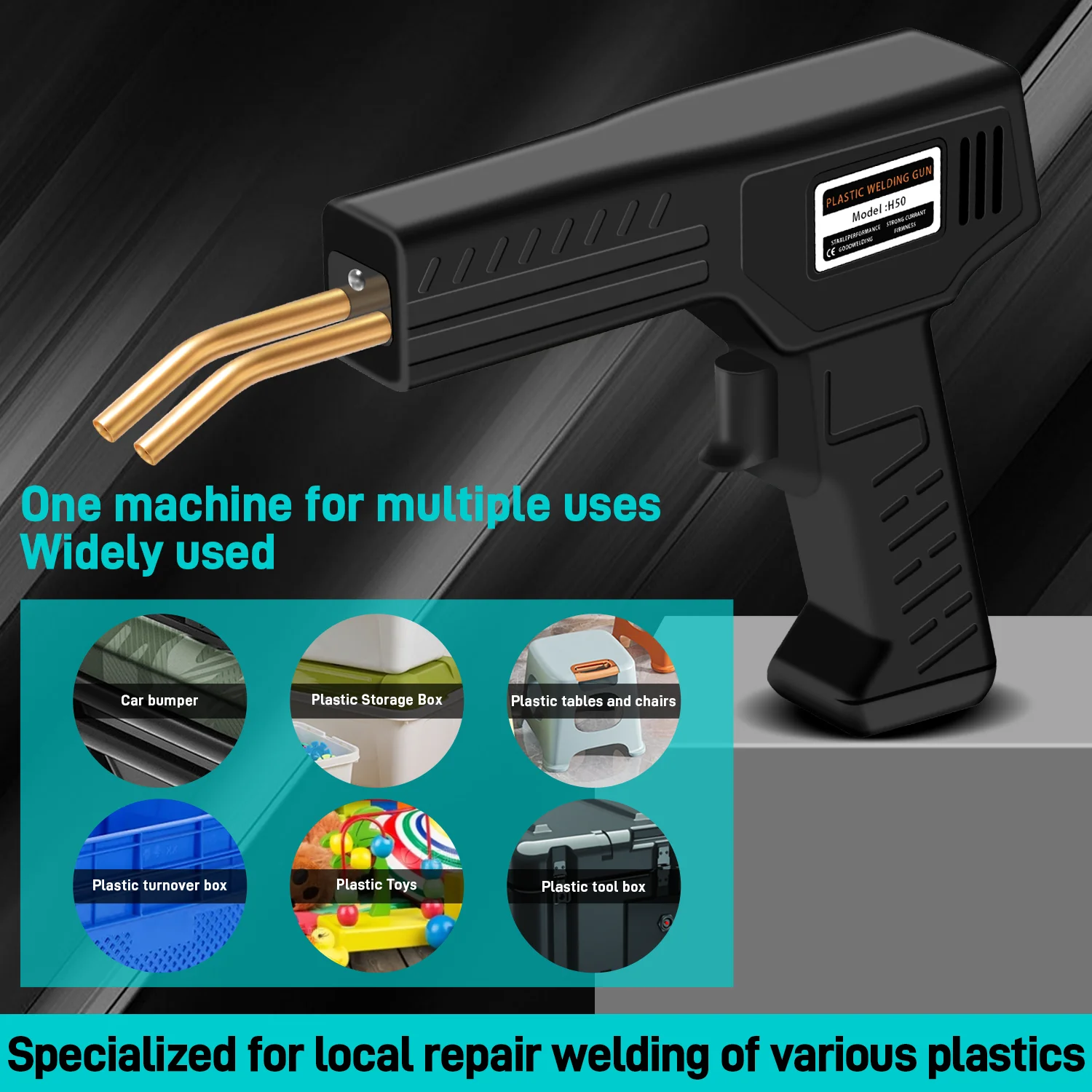 Multifunctional plastic repair welding gun PVC Machine Welding - With 200/400/800/1200 Nails, Car Bumper Repair Kit Repair tools