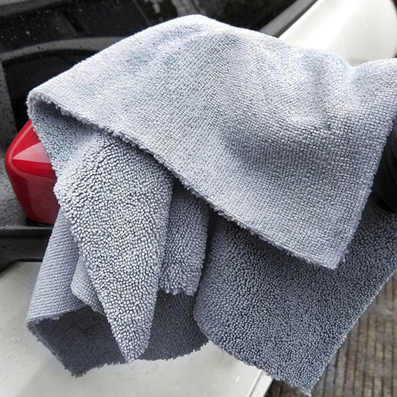 1PCS 310GSM 40x40cm Super Thick Plush Edgeless Microfiber Towels Car Care Cleaning Cloths Microfibre Polishing Detailing Drying