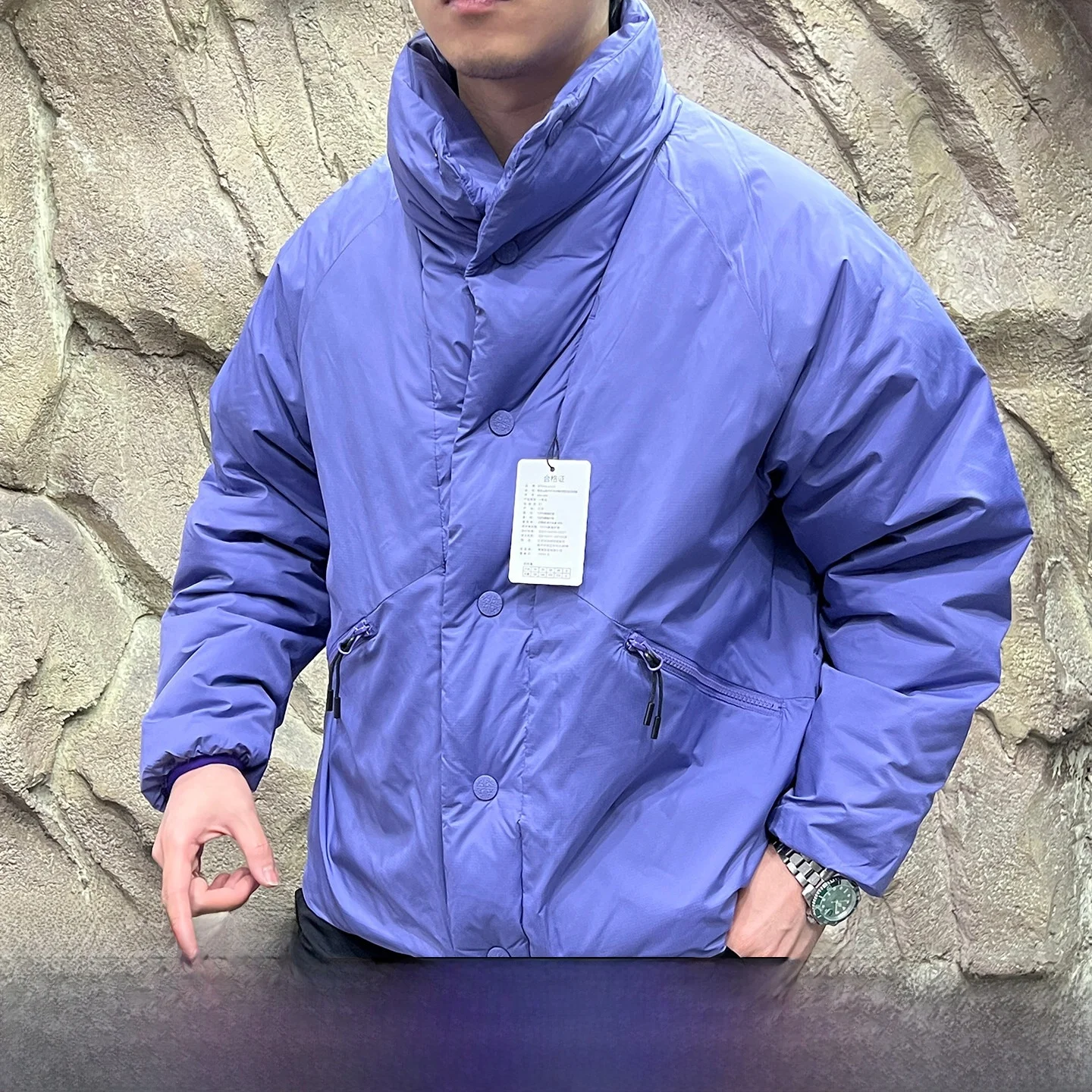 

Thickened Outdoor Windproof Water-Resistant down Jacket Men's Ladies' Daily Wear Polyester Fiber Duck down Warmth Outerwear