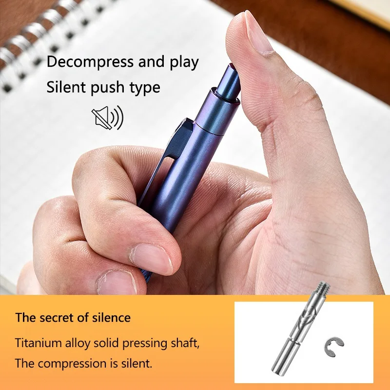 Titanium Alloy Pen Multifunctional EDC Tool Tactical Pen Window Breaker Writing Business Signature General G2 Gel Pen Party Gift