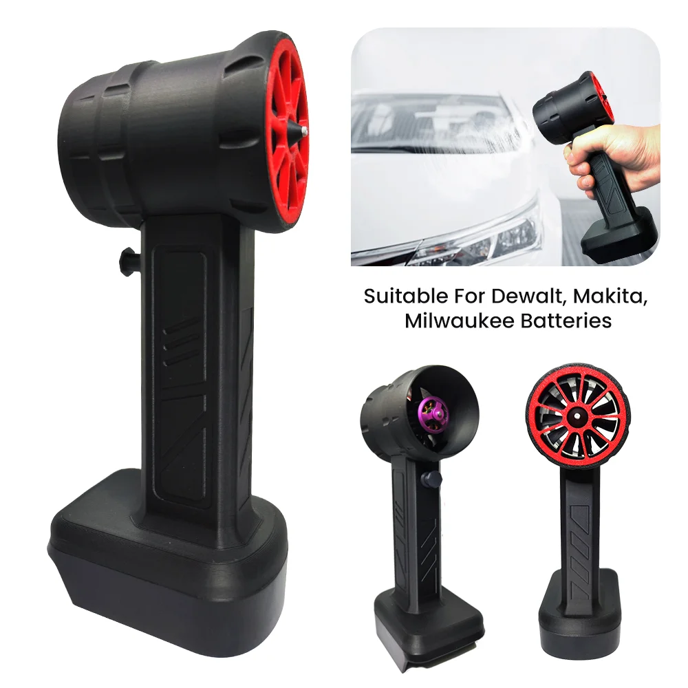 

XL Air Blower 1300g Thrust Handheld Ducted Turbofan 50mm Turbo Jet Fan Brushless for Dewalt/Makita/Milwaukee 18/21V Battery