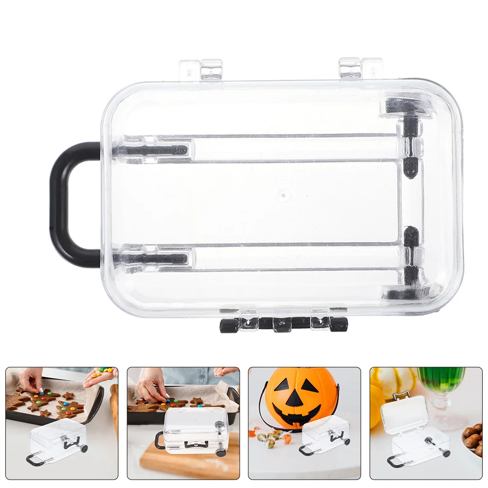 

24Pcs Plastic Mini Suitcase Boxes Cute Favor Holders for Candies Snacks Jewelry Wedding Shower Birthday Party Favors Compact