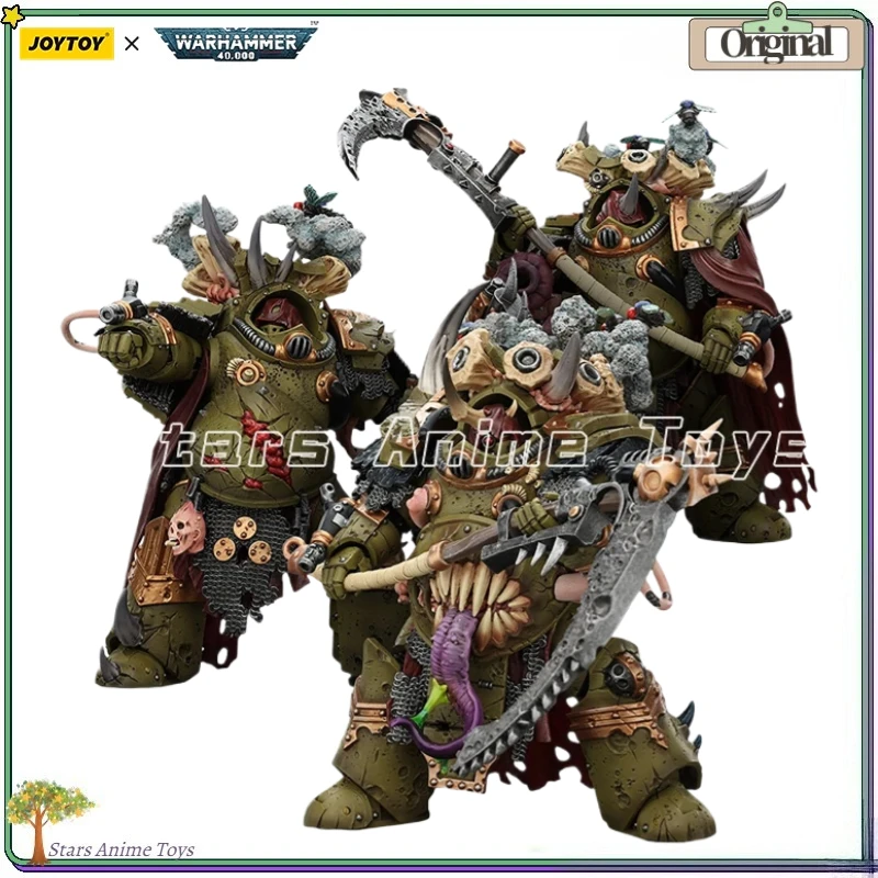 

Original JOYTOY Warhammer 40000 Death Guard Deathshroud Terminator Champion with Manreaper and Plaguespurter Gauntlets