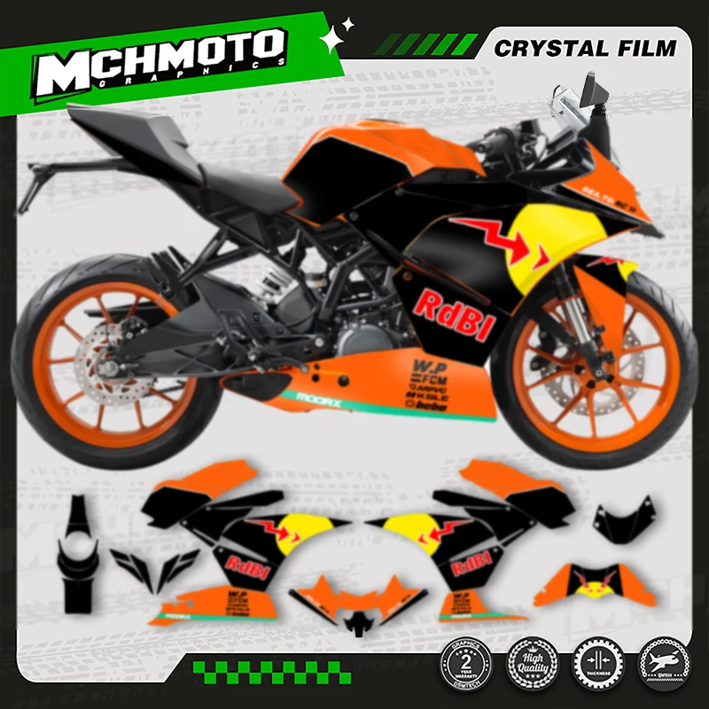 

MCHMFG For KTM RC250 RC390 2014 2015 2016 Custom Team Motorcycle Graphics Background Decals Stickers Kits