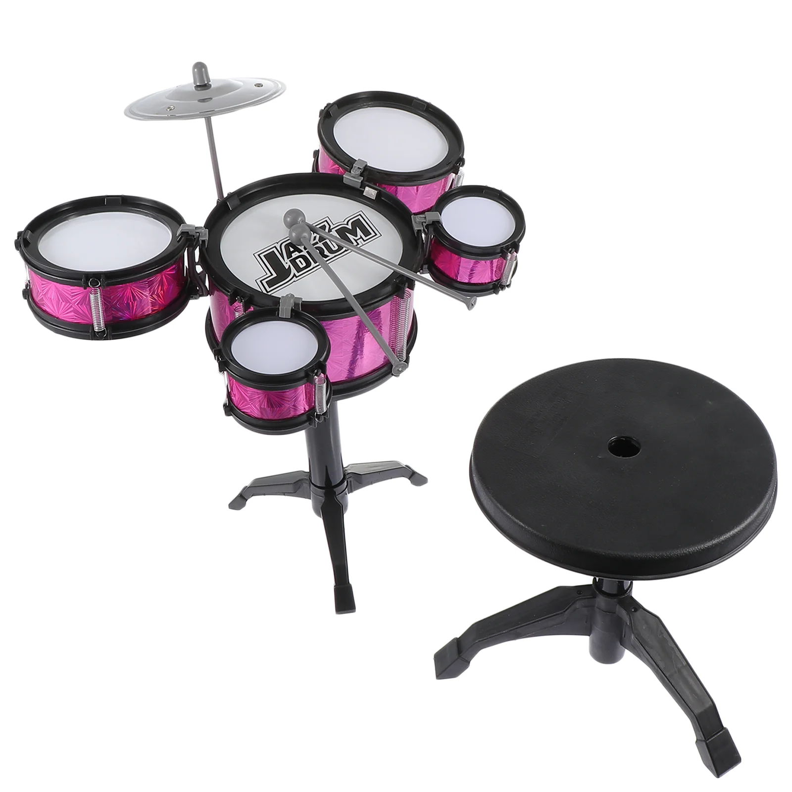 

Simulated Jazz Drum Musical Instruments Children’s Toys Baby Gift Kids Preschool PVs Surface Metal Fittings Toddler for