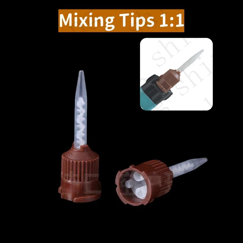 

Dentistry Disposable Mixing Tips Silicone Rubber Mixing Head 1:1 For Impression Mixing Dispensing Gun Dental Materials