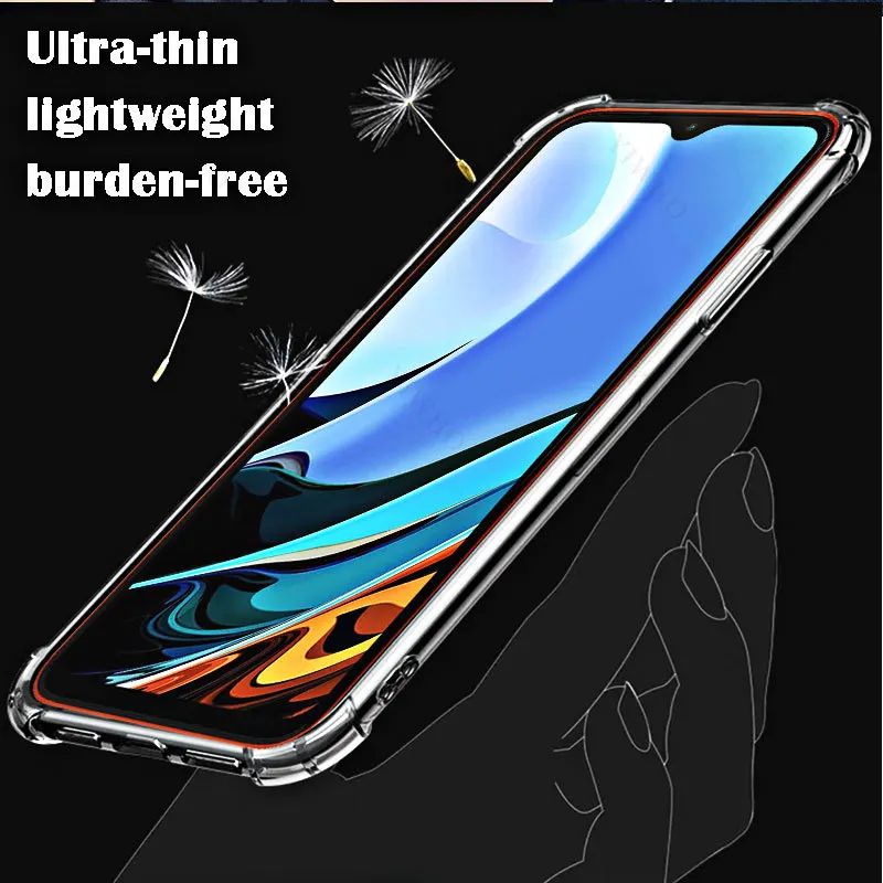 Soft Silicone Shockproof Clear Case for Xiaomi Redmi 9T TPU Transparent Covers Shell for Redmi 9 T 6.53\