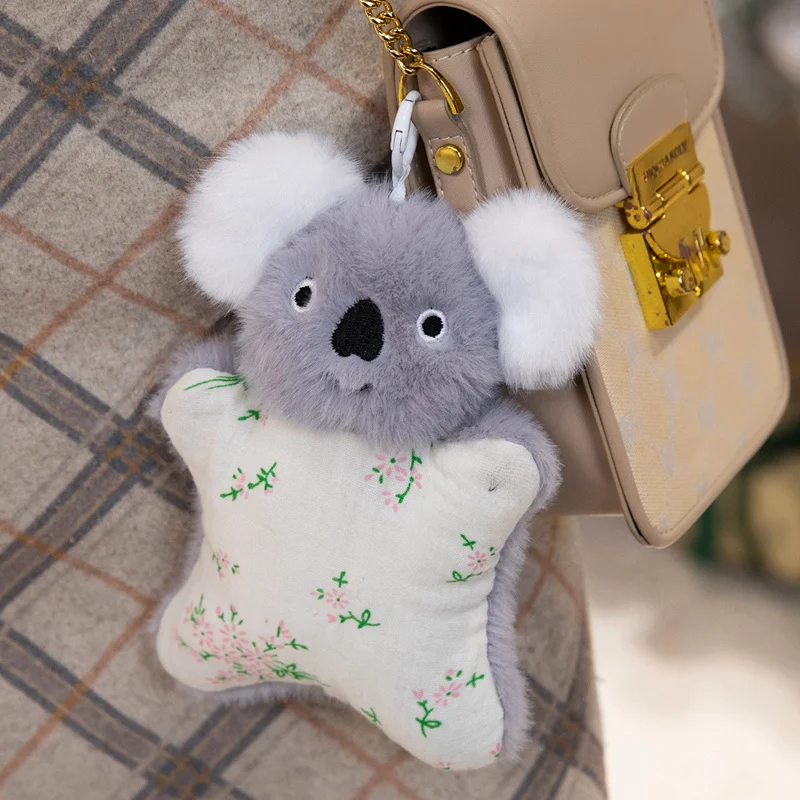 Cute Perfumed Plush Keychains Kawaii Stuffed Doll Bag Pendant Decoration Rabbit Panda Capybara Backpack Hanging New Year Gift