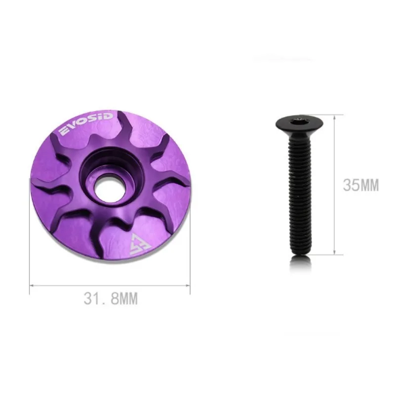 غطاء سماعة رأس للدراجة MTB Road Bike خفيف الوزن من سبائك الألومنيوم مع برغي لملحقات ركوب الدراجات بأنبوب رأس الشوكة #3