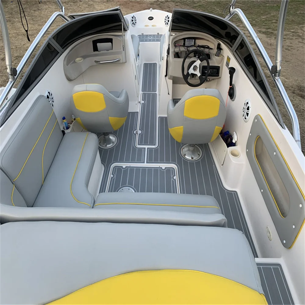 

2006 Rinker Captiva 226 Плавательная платформа Кокпита Pad Лодка EVA Foam Teak напольный коврик SeaDek MarineMat Gatorstep Style Самоклеящийся