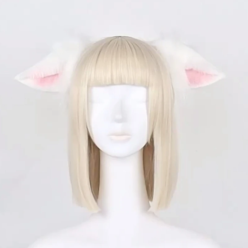 Cat Foxes Faux Furs Ears Headband Cute Halloween Fancy Dress Cosplay Costume Handmade Animal Furry Ears Hair Hoop Women