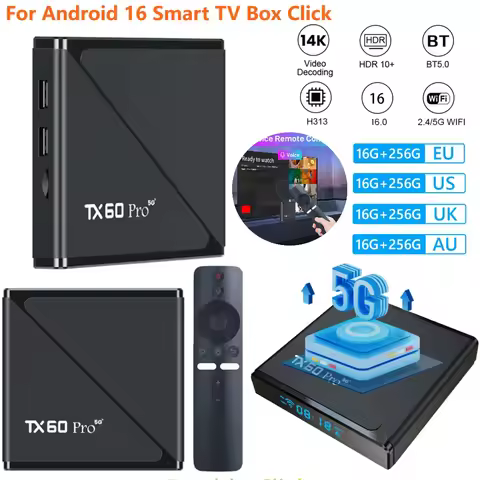 Android 16 Smart TV Box Allwinner H313 Quad Core 2.4G&amp;5G Dual WiFi6 Media Player Set Top Box Digital Voice Remote 14K 16G 256G